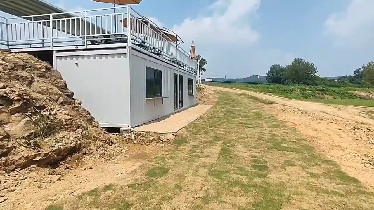 巴河沙灘越野集裝箱營地項目視頻項目實景-博客斯房屋案例